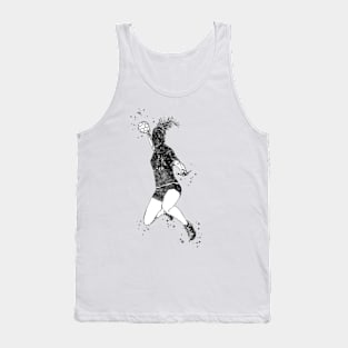 Handball Player Girl Hits The Ball Tank Top